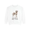 Poodle Mix Dad Sweatshirt, White, front view