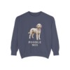 Poodle Mix Sweatshirt, Denim, front view
