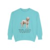 Poodle Mix Humor Sweatshirt, Chalky Mint, front view