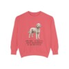Poodle Mix Humor Sweatshirt, Watermelon, front view