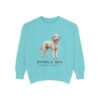 Poodle Mix Latin Sweatshirt, Chalky Mint, front view