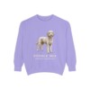 Poodle Mix Latin Sweatshirt, Violet, front view