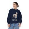 Poodle Mix Mom Sweatshirt, True Navy, person 2 front