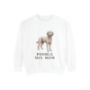 Poodle Mix Mom Sweatshirt, White, front view