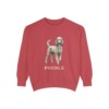 Poodle Sweatshirt, Crimson, front view