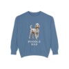 Poodle Dad Sweatshirt, Blue Jean, front view