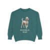 Poodle Dad Sweatshirt, Blue Spruce, front view