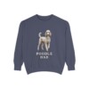 Poodle Dad Sweatshirt, Denim, front view
