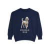 Poodle Dad Sweatshirt, True Navy, front view
