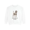 Poodle Dad Sweatshirt, White, front view