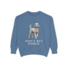 Poodle Humor Sweatshirt, Blue Jean, front view