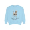 Poodle Humor Sweatshirt, Chambray, front view