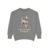Poodle Humor Sweatshirt, Grey, front view