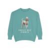 Poodle Humor Sweatshirt, Seafoam, front view