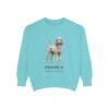 Poodle Latin Sweatshirt, Chalky Mint, front view
