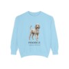 Poodle Latin Sweatshirt, Chambray, front view