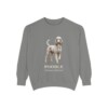 Poodle Latin Sweatshirt, Grey, front view
