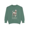 Poodle Latin Sweatshirt, Light Green, front view