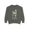 Poodle Latin Sweatshirt, Pepper, front view