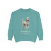Poodle Latin Sweatshirt, Seafoam, front view