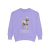 Poodle Latin Sweatshirt, Violet, front view