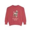 Poodle Mom Sweatshirt, Crimson, front view