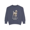 Poodle Mom Sweatshirt, Denim, front view