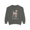 Poodle Sweatshirt, Pepper, front view