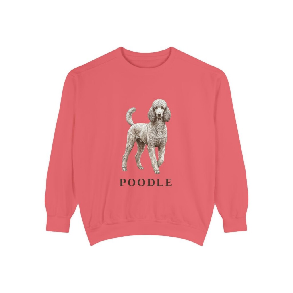 Poodle Sweatshirt, Watermelon, front view