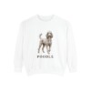 Poodle Sweatshirt, White, front view