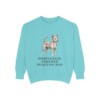 portuguese-podengo-pequeno-sweatshirt-dad-chalky-mint Portuguese Podengo Pequeno Dad Sweatshirt, Chalky Mint, front view