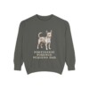 portuguese-podengo-pequeno-sweatshirt-dad-pepper Portuguese Podengo Pequeno Dad Sweatshirt, Pepper, front view