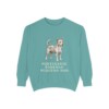 portuguese-podengo-pequeno-sweatshirt-dad-seafoam Portuguese Podengo Pequeno Dad Sweatshirt, Seafoam, front view