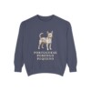 portuguese-podengo-pequeno-sweatshirt-denim Portuguese Podengo Pequeno Sweatshirt, Denim, front view