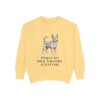 Portuguese Podengo Pequeno Humor Sweatshirt, Butter, front view
