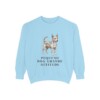 Portuguese Podengo Pequeno Humor Sweatshirt, Chambray, front view