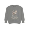 Portuguese Podengo Pequeno Humor Sweatshirt, Grey, front view