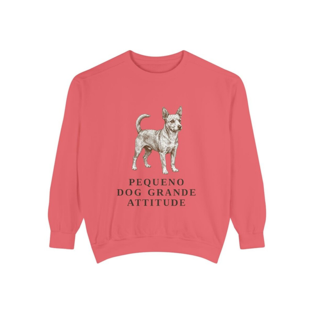Portuguese Podengo Pequeno Humor Sweatshirt, Watermelon, front view