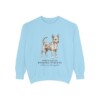 Portuguese Podengo Pequeno Latin Sweatshirt, Chambray, front view