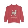 Portuguese Podengo Pequeno Latin Sweatshirt, Crimson, front view