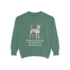 portuguese-podengo-pequeno-sweatshirt-light-green Portuguese Podengo Pequeno Sweatshirt, Light Green, front view