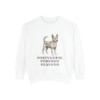 portuguese-podengo-pequeno-sweatshirt-white Portuguese Podengo Pequeno Sweatshirt, White, front view
