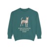 portuguese-podengo-sweatshirt-dad-blue-spruce Portuguese Podengo Dad Sweatshirt, Blue Spruce, front view