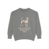 portuguese-podengo-sweatshirt-dad-grey Portuguese Podengo Dad Sweatshirt, Grey, front view