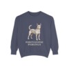 Portuguese Podengo Sweatshirt, Denim, front view
