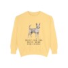 Portuguese Podengo Humor Sweatshirt, Butter, front view