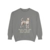 Portuguese Podengo Humor Sweatshirt, Grey, front view