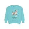 Portuguese Podengo Latin Sweatshirt, Chalky Mint, front view