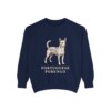 Portuguese Podengo Sweatshirt, True Navy, front view