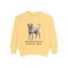 portuguese-water-dog-sweatshirt-butter Portuguese Water Dog Sweatshirt, Butter, front view